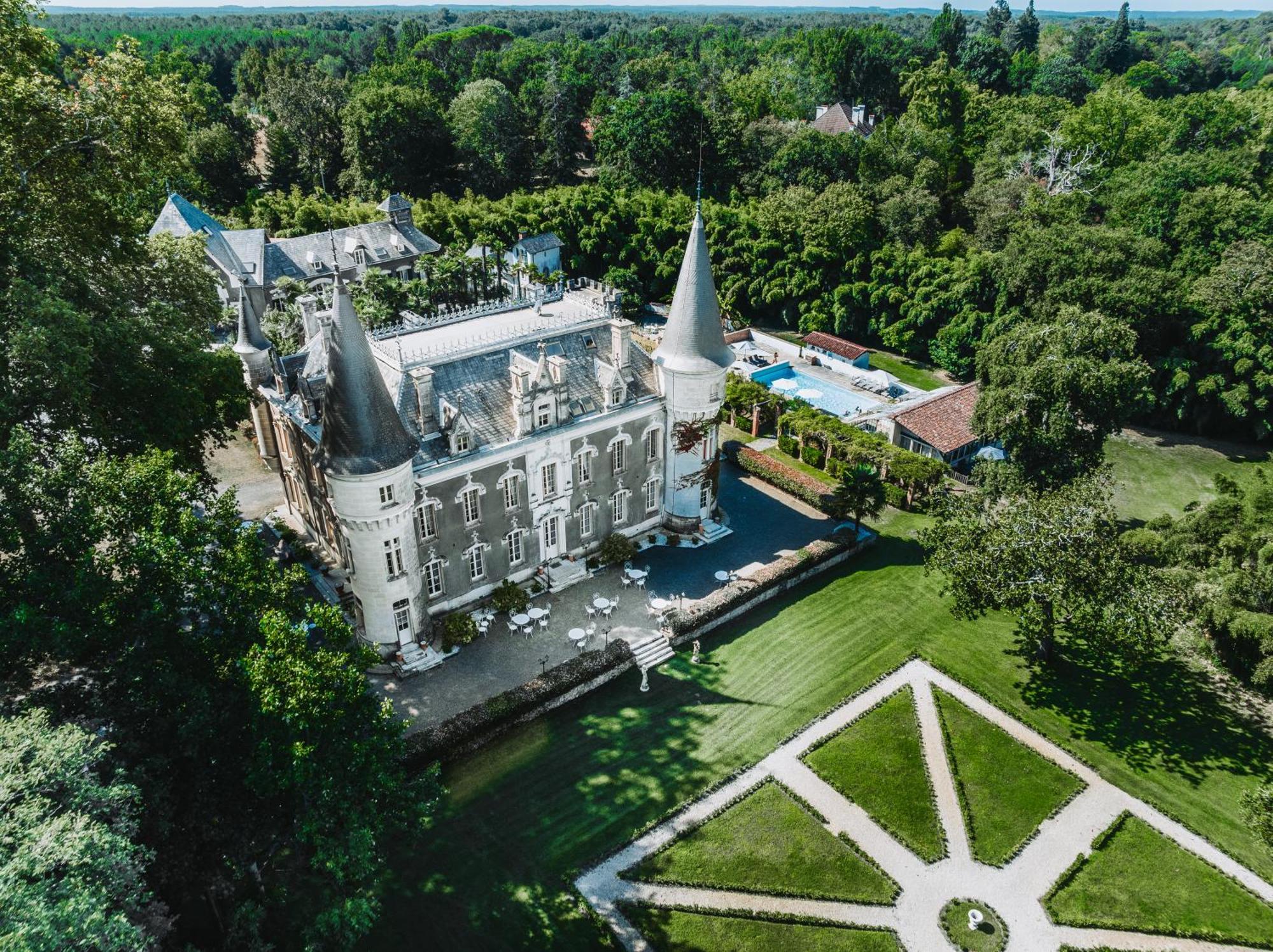 Chateau Belle Epoque - Chambres D'Hotes & Gites Linxe Exterior foto